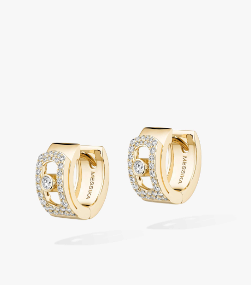 MESSIKA MOVE NOA PAVE HOOP EARRINGS