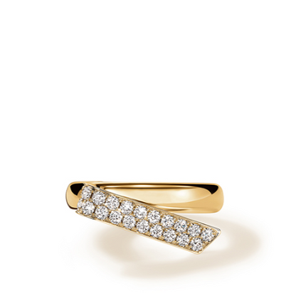HEARTS ON FIRE 18KY INSIDE/OUT DIAMOND FLIP RING