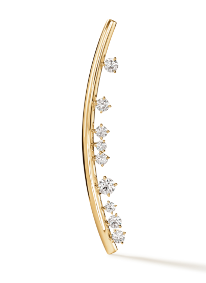 HEARTS ON FIRE 18KY BARRE FLOATING DIAMOND BROOCH