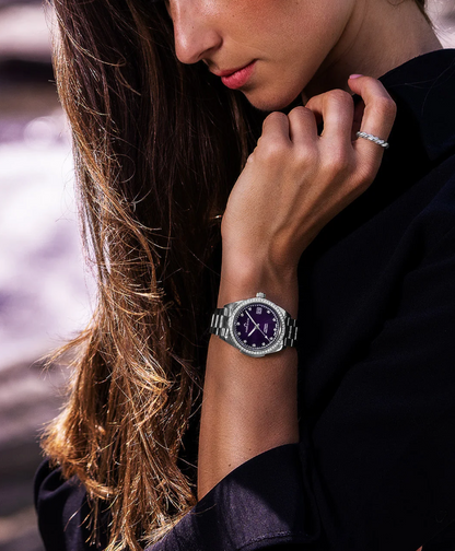 37MM SS ADVENTURE SPORT PURPLE DIAMOND