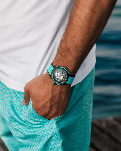 42MM WILD ONE SKELETON TURQUOISE