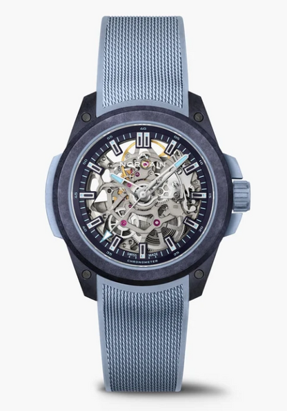 39MM WILD ONE SKELETON PURPLE ICE BLUE
