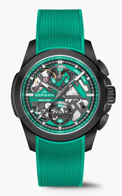 42MM DLC INDEPENDENCE SKELETON CHRONO JADE LIMITED EDITION
