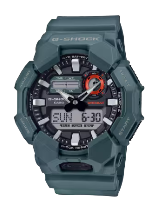 GA-010 SERIES RUGGED BASIC WORLDTIME/STOP WATCH GREEN