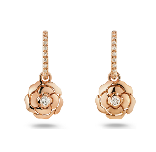 CHANEL EXTRAIT DE CAMELIA EARRINGS