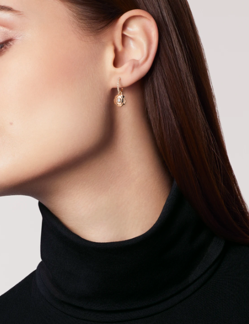 CHANEL EXTRAIT DE CAMELIA EARRINGS
