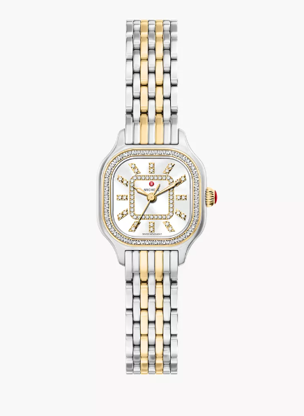 SS/18K GOLD PLATED MEGGIE MINI DIAMOND WATCH