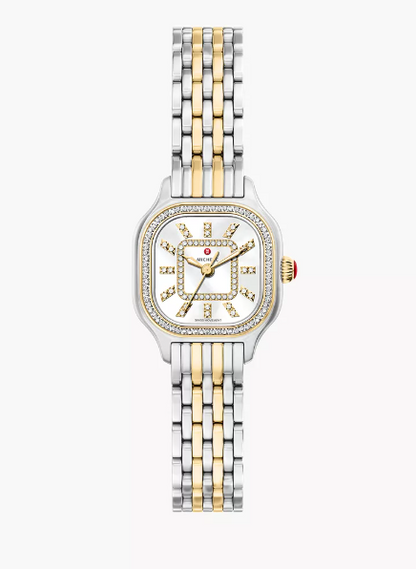 SS/18K GOLD PLATED MEGGIE MINI DIAMOND WATCH
