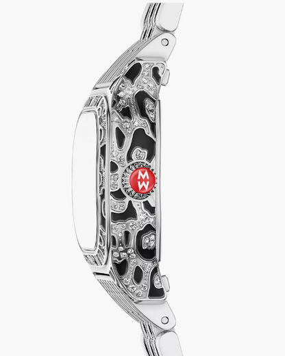 25MM SS MEGGIE MINI DIAMOND LEOPARD PRINT WATCH LIMITED EDITION