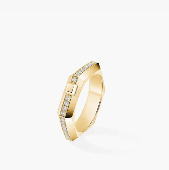 MESSIKA 18KY MODERNISTE PAVE RING