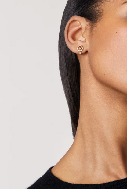 CHANEL COCO SINGLE EARRING CLIP QUILTED MOTIF