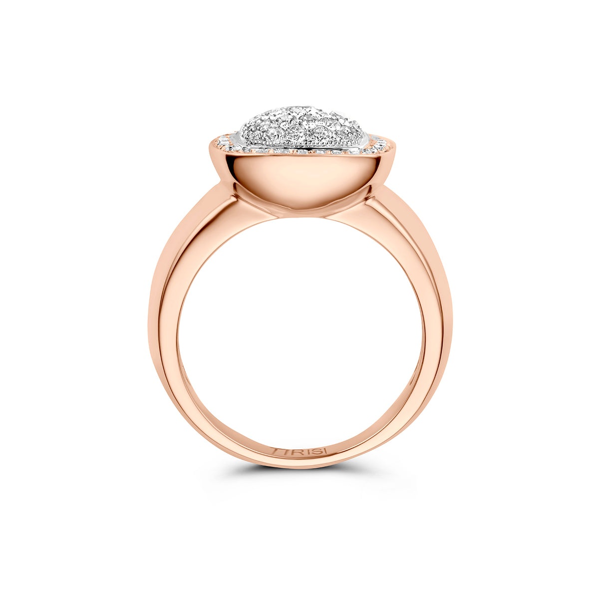 TIRISI 18KR PAVE DIA FASH RING
