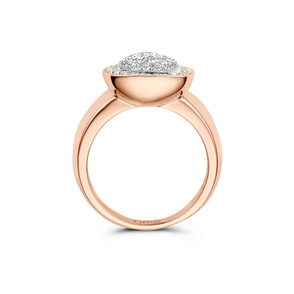 TIRISI 18KR PAVE DIA FASH RING