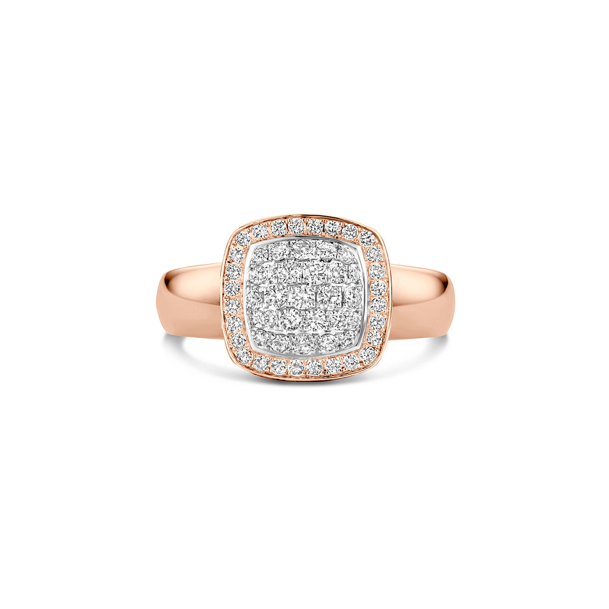 TIRISI 18KR PAVE DIA FASH RING