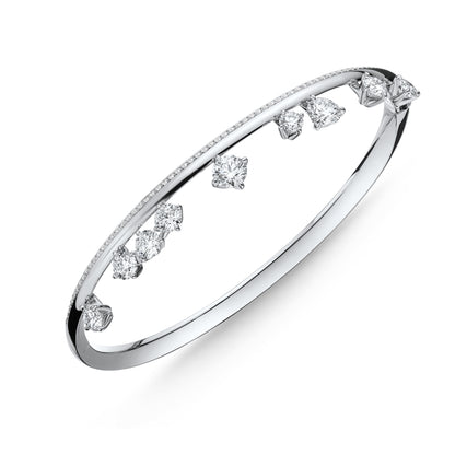 18KW BARRE FLOATING DIA PAVE BANGLE