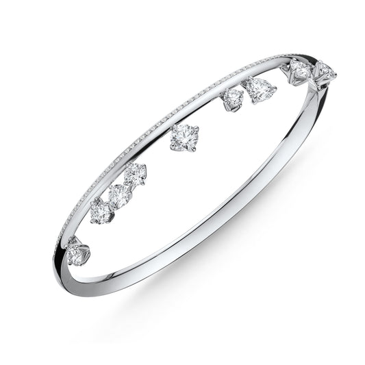 18KW BARRE FLOATING DIA PAVE BANGLE