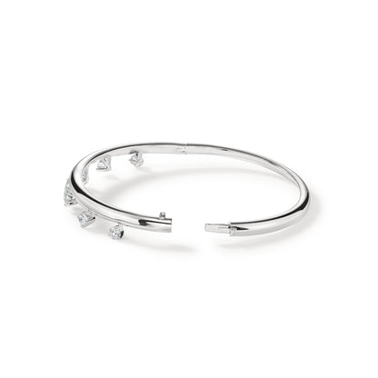 18KW BARRE FLOATING DIA BANGLE