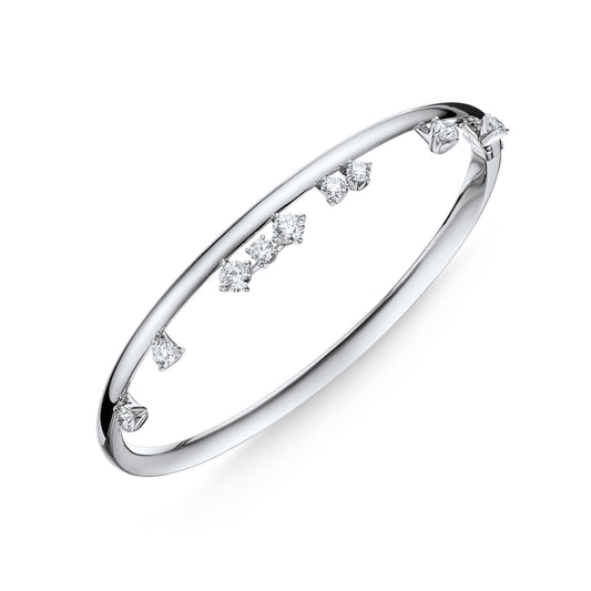 18KW BARRE FLOATING DIA BANGLE