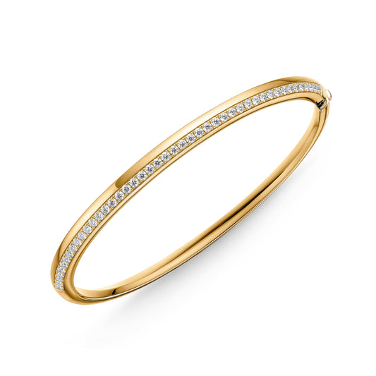 18KY BARRE DIA BANGLE