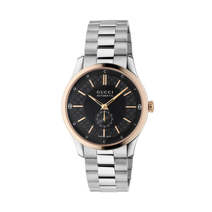 40MM SS G-TIMELESS BLACK DIAL WATCH