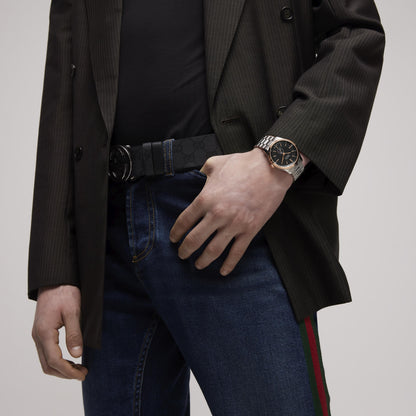 40MM SS G-TIMELESS BLACK DIAL WATCH
