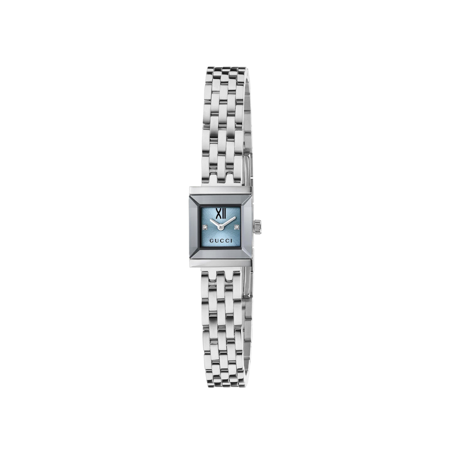 SS G-FRAME LIGHT BLUE DIAL WATCH