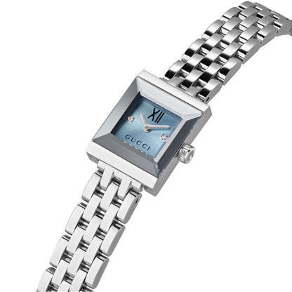 SS G-FRAME LIGHT BLUE DIAL WATCH