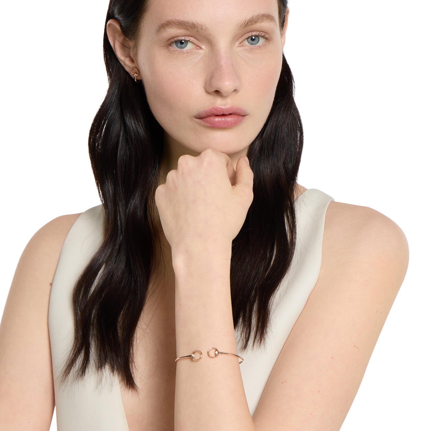 18KP HORSEBIT DIAMOND BRACELET