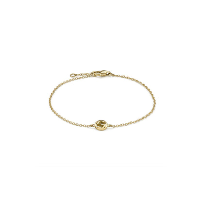 18KY GUCCI INTERLOCKING BRACELET
