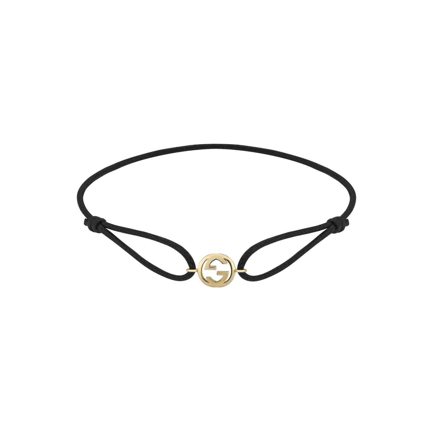 18KY GUCCI INTERLOCKING CORD BRACELET