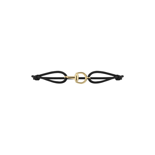 18KY HORSEBIT CORD BRACELET