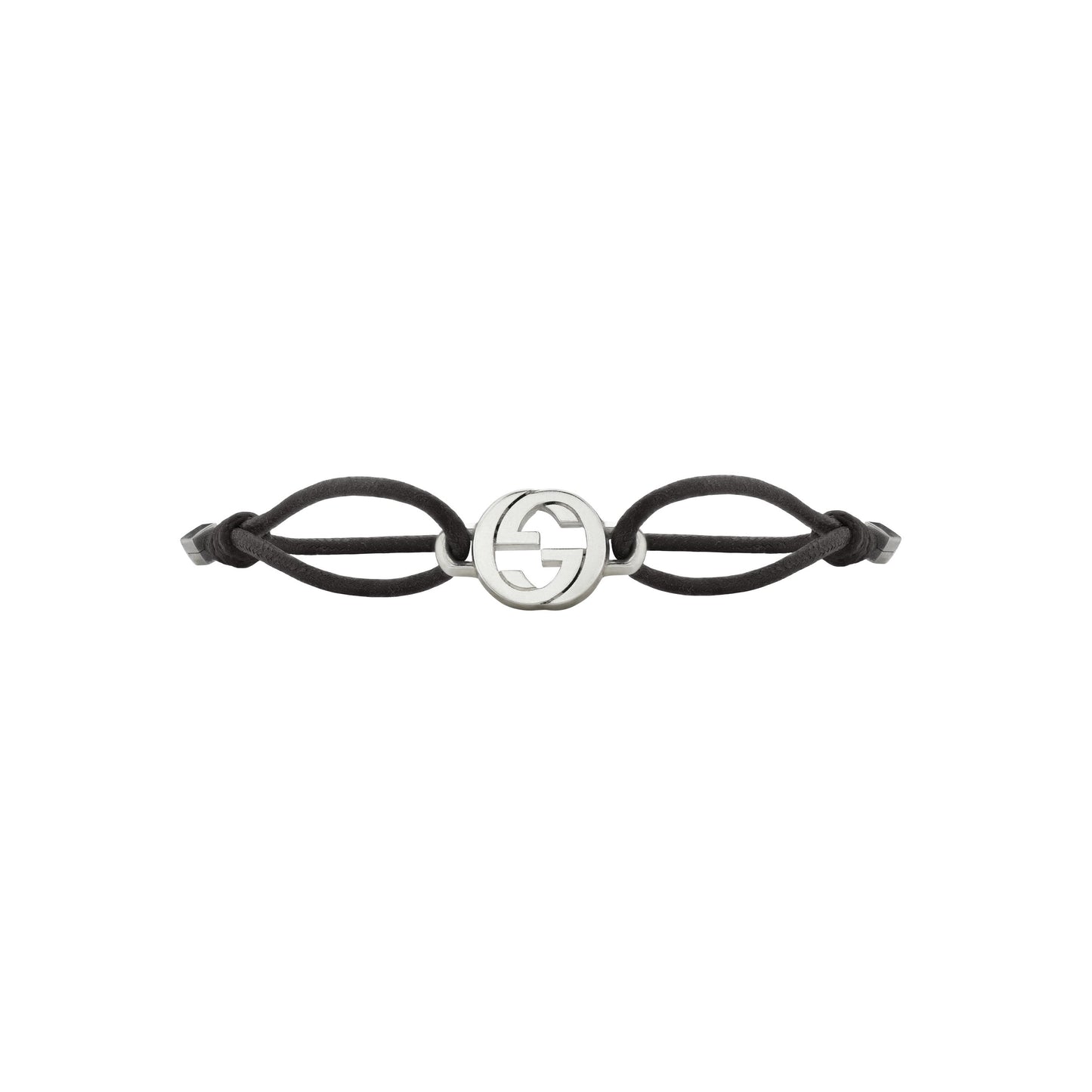SS GUCCI INTERLOCKING CORD BRACELET