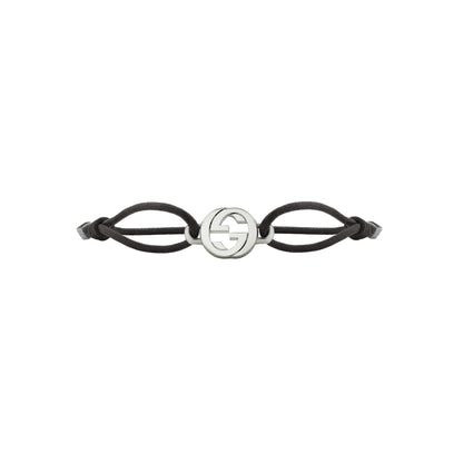 SS GUCCI INTERLOCKING CORD BRACELET