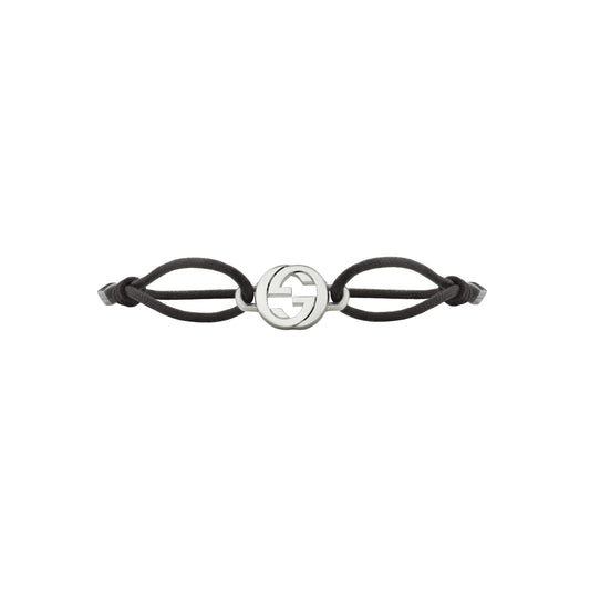 SS GUCCI INTERLOCKING CORD BRACELET