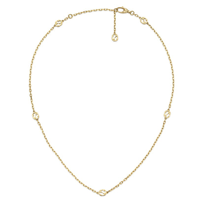 18KY INTERLOCKING G NECKLACE
