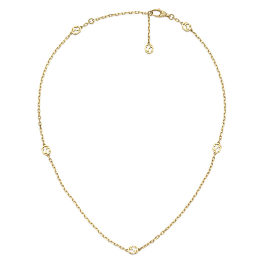 18KY INTERLOCKING G NECKLACE