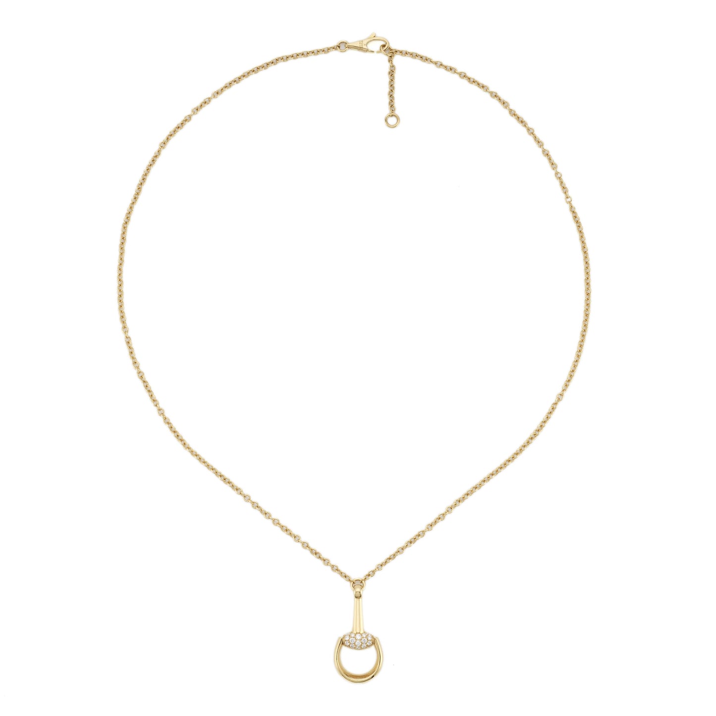 18KY HORSEBIT DIAMOND NECKLACE
