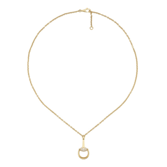 18KY HORSEBIT DIAMOND NECKLACE