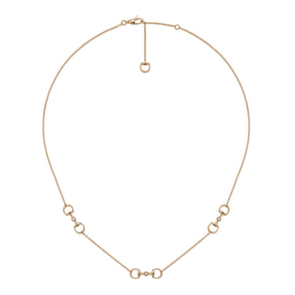 18KP HORSEBIT DIAMOND NECKLACE