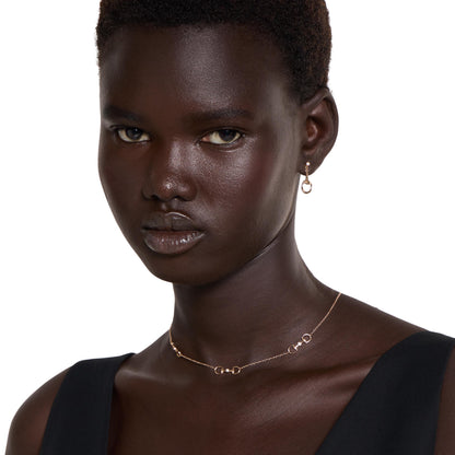 18KP HORSEBIT DIAMOND NECKLACE