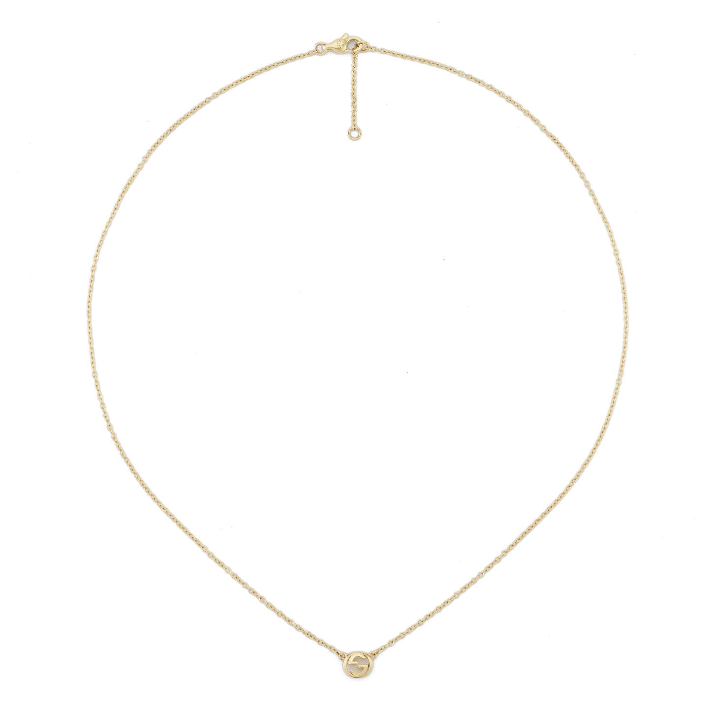 18KY GUCCI INTERLOCKING NECKLACE