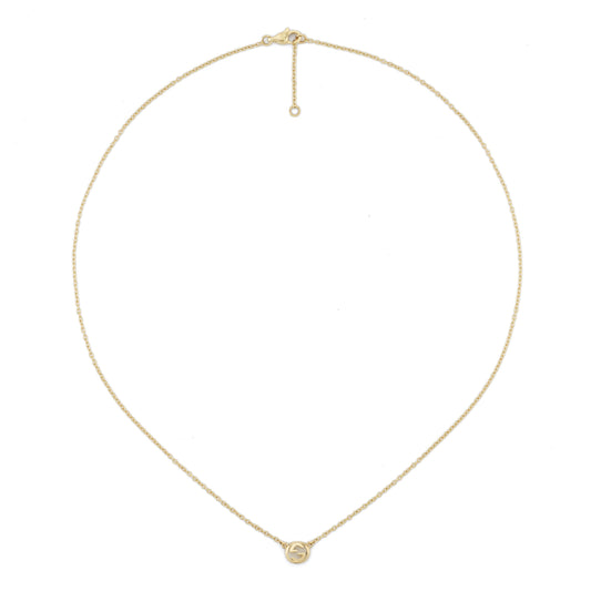 18KY GUCCI INTERLOCKING NECKLACE