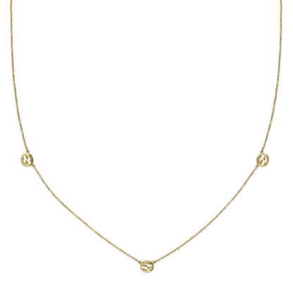 18KY GUCCI INTERLOCKING NECKLACE