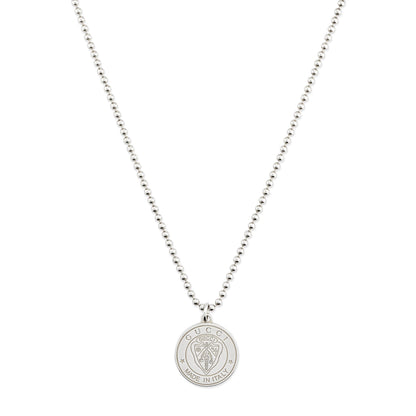 SS GUCCI CREST PENDANT NECKLACE