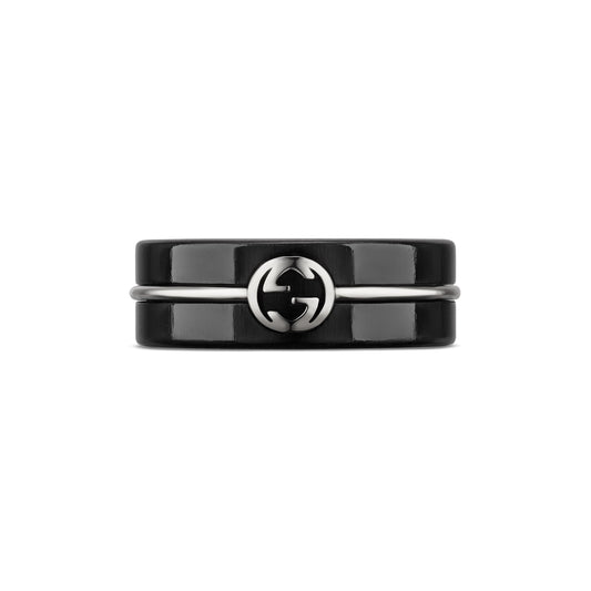 GUCCI INTERLOCKING CORUNDUM BAND