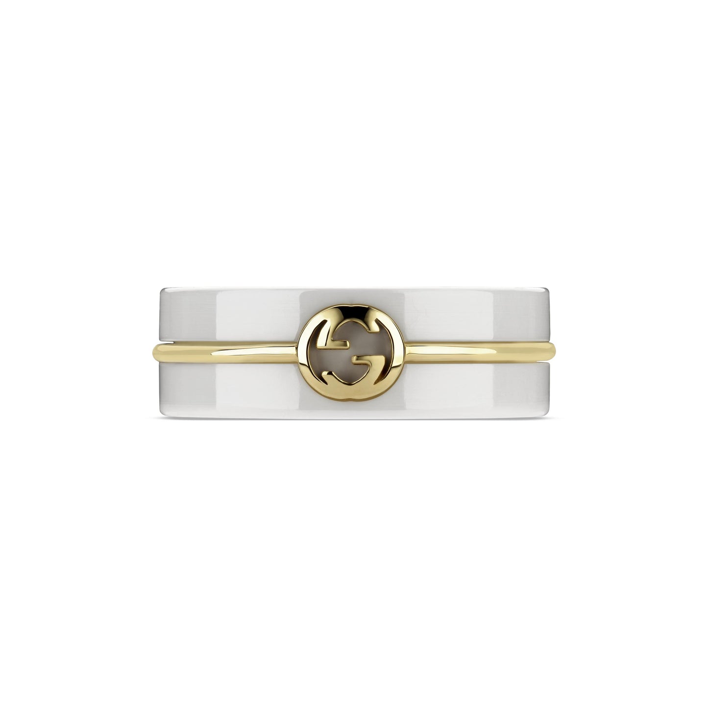 GUCCI INTERLOCKING ZIRCONIA BAND