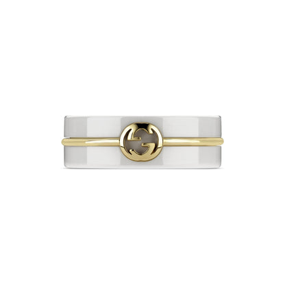 GUCCI INTERLOCKING ZIRCONIA BAND
