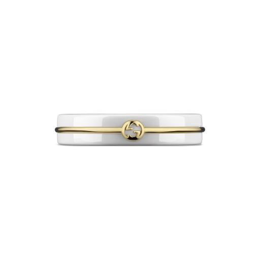 18KY/CERAMIC ICON GUCCI INTERLOCKING BAND