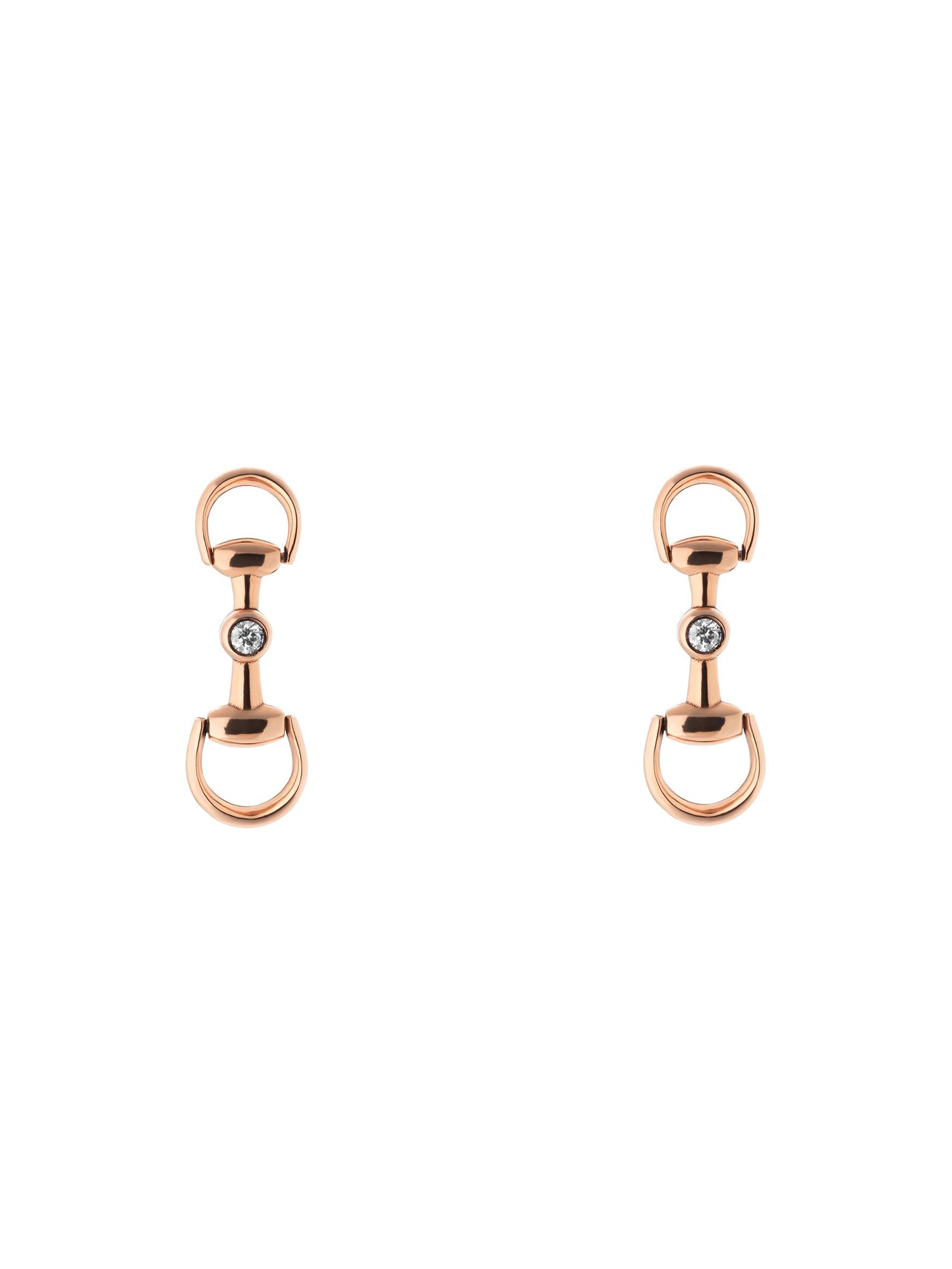 18KP HORSEBIT DANGLE EARRINGS