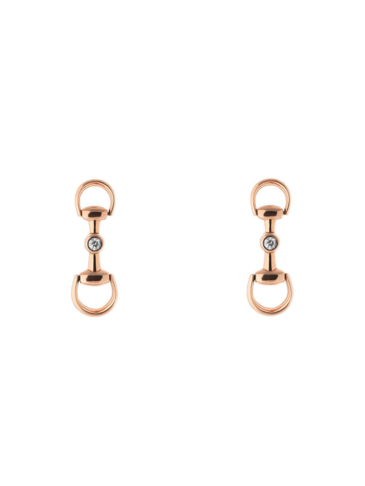 18KP HORSEBIT DANGLE EARRINGS